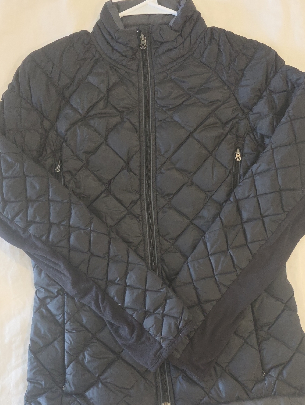 lululemon athletica Black Quilted Zip-Front Puffer Jacket
